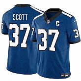 Men's Indianapolis Colts #37 Daniel Scott Blue 2025 F.U.S.E. Throwback Vapor Limited Stitched Jersey Dzhi,baseball caps,new era cap wholesale,wholesale hats